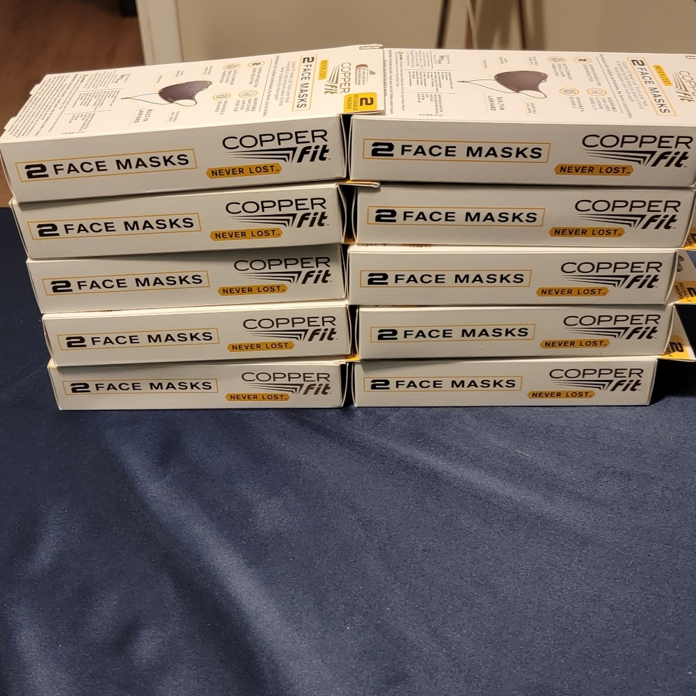 Copper Fit Never Lost Triple Layer Mask - Set of 10 - 20 Total